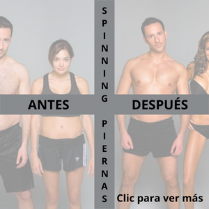 spinning piernas antes y después